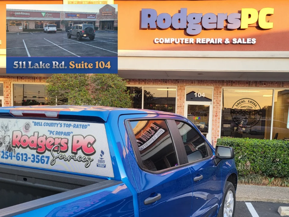 The RodgersPC storefront at 511 Lake Road in Belton