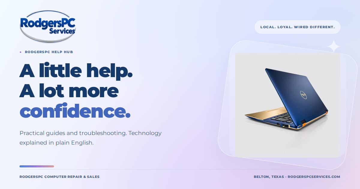 A little help. A lot more confidence. — RodgersPC